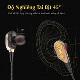  Tai nghe nhét tai có mic HIFI lõi kép siêu bass CK8 -Tặng kèm 4 đầu mút -DC2122 