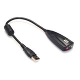  Cáp chuyển USB sound sang âm thanh 3D 7.1 (Đen) -dc997 