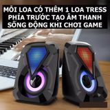 Loa Máy tính Mini 2.0 1053 Loa vi tính mini LED RGB có dây để bàn cao cấp siêu bass cao cấp giá rẻ 