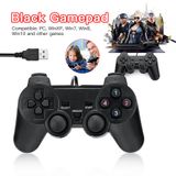  Tay cầm chơi game cho PC/Laptop, PS2, PS3 cổng USB đen (có gạt Analog và có rung) - dc2538 