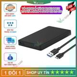  Hộp đựng ổ cứng HDD ngoài 2.5" 2TB SATA SSD kèm dây cáp USB3.0 -dc4020 