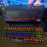 Bàn Phím Cơ Gaming Phím ZIYOULANG K2 / k80 87 Phím Blue Switch Mechanical Led Rainbow Nhiều Chế Độ 