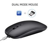  Chuột không dây + Bluetooth , Pin sạc, Kiwi Dual A1 , chống ồn cho laptop, điện thoại, máy tính bảng... -dc4907 