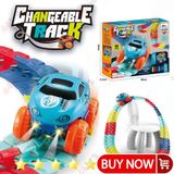  Đồ chơi lắp ráp đường ray đua ô tô Changeable track vượt mọi địa hình cho bé -dc4816 