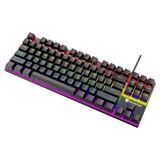  Bàn Phím Cơ Gaming Full Led Giá Rẻ K80 LED RGB TKL 87 Phím chơi game văn phòng có dây siêu đẹp 