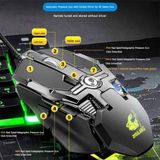  Chuột chuyên Game Có dây V15 6400 DPI, 8 nút Macro, Led RGB 16.8 triệu màu, Kiểu dáng sang trọng độc đáo -dc3696 