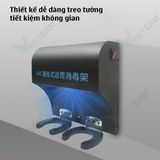  Máy tiệt trùng micrô bằng tia cực tím UVC treo tường kiêm giá đỡ micro karaoke -dc4695 