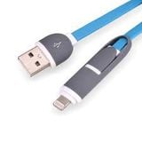  Cáp sạc USB tích hợp 2 đầu cắm jack Micro USB và Lightning gọn gàng tiện dụng -DC1209 