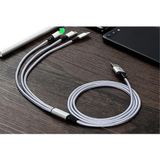  Dây sạc đa năng 3 in 1(microUSB-và Type-C)-Loại cực tốt -dc3801 