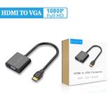  Cáp chuyển đổi HDMI ra VGA PLATA - Bộ đầu chuyển cổng HDMI ra VGA giắc HDMI to VGA, dây máy chiếu - DC5193 