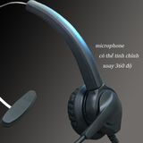  Tai nghe tổng đài viên /Micro Trợ giảng chuyên dụng Có dây Jack cắm cổng USB hàng loại 1 -dc2211 