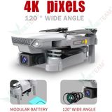  Flycam , Máy Bay Điều Khiển Từ Xa HJ15 4K Có Camera Kép Độ Nét Cao 720P / 1080P Có Thể Gập Lại -dc4669 