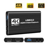  Video capture card HDMI USB 3.0 Livestream 4K 30hz 1080P 60hz cho máy ảnh, PS4, XBOX, PC, Laptop 