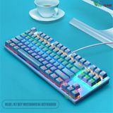  Bàn Phím Cơ Máy Tính Crack K550 Led đổi mầu 10 Chế Độ Khác Nhau,Blue Switch Chơi Game Dùng Văn Phòng Cực Đã 