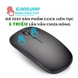  Chuột không dây + Bluetooth , Pin sạc, Kiwi Dual A1 , chống ồn cho laptop, điện thoại, máy tính bảng... -dc4907 