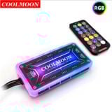  BỘ HUB KẾT NỐI NGUỒN VÀ ĐIỀU KHIỂN FAN RGB COOLMOON  chia Fan LED 10 cổng RGB - PHIÊN BẢN MỚI NHẤT 