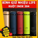  Bình Giữ Nhiệt LIFE Cao Cấp Ruột Inox 304 Sáng Bóng Chống rỉ sét -dc3105 