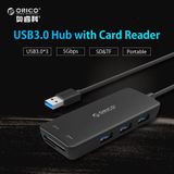  Bộ chia USB ORICO H3TSU3 tích hợp đầu đọc thẻ dc686 