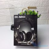  Tai nghe Bluetooth chụp tai EK-Mh4 BT 5.0 - Hỗ trợ thẻ nhớ - Hệ thống âm bass khỏe có thể gập lại - pin trâu - dc3488 