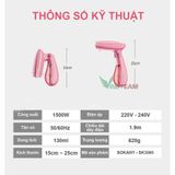  Bàn ủi/ Bàn là hơi nước  gấp gọn✔ An Toàn Tiện Lợi 3060 ✔ Là Thẳng Quần Áo Nhanh Chóng ✔Phù Hợp Với Mọi Loại Vải -dc4296 