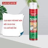  Keo bọt nở SANO PU FOAM 960ml siêu dính hàng loại 1 siêu trắng, nhanh khô kèm vòi- dc5306 