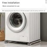  Chân Đế Đa Năng Có Bánh Xe Cho Máy Giặt Tủ Lạnh Bộ 2 Thanh Điều Chỉnh Kích Thước Chịu Tải 250/500 kg 
