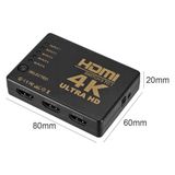  HDMI Switch 4k 5 in 1 out 5 cổng vào 1 cổng ra có điều khiển (Đen) -DC780 