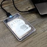  Hộp đựng ổ cứng ngoài di động HDD trong suốt 2.5 Inch USB 3.0 sang SATA 3.0 , TYPE-C TO USB 