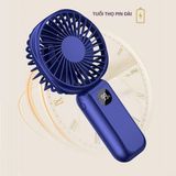  Quạt mini cầm tay để bàn tích điện 5 chế độ, màn hình led, phù hợp học sinh, sinh viên, nhân viên văn phòng và trẻ nhỏ 