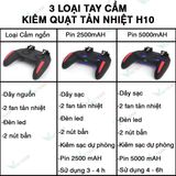  Tay cầm chơi game PUBG/FF/ROS có TẢN NHIỆT ĐÔI tích hợp sạc dự phòng H10 