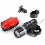  Bộ Đèn Pin Gắn Xe Đạp Và Đèn Chiếu Hậu 5 Led Wj-101 -dc3135 