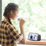  Loa bluetooth kiêm đồng hồ báo thức G5, có khe thẻ nhớ, đo nhiệt độ, Màn hình Soi gương 