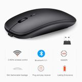  Chuột không dây + Bluetooth , Pin sạc, Kiwi Dual A1 , chống ồn cho laptop, điện thoại, máy tính bảng... -dc4907 