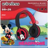  DISNEY Tai Nghe Chụp Tai Bluetooth Không Dây Chống ồn Chơi Game Có Micro Âm Thanh Nổi  nhiều hình cho bé -dc5077 