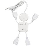  Hub chia cổng USB 2.0 hình nhân Prooci HUB-01 (Trắng)_ dc1274 
