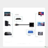  [Hàng xịn] Cáp chuyển đổi HDMI sang VGA kèm dây audio 3.5-Bộ đầu chuyển cổng HDMI ra VGA ,dây máy chiếu -dc404 