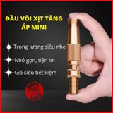  Đầu vòi xịt mini tăng áp lực nước đa năng bằng đồng tưới cây rửa xe kèm đai xiết 