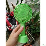  Quạt mini cầm tay Cao cấp KÈM PIN+DÂY CẦM+ĐẾ CẮM để bàn -dc2878 