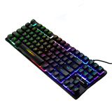  Bàn phím bán cơ chơi game 87 phím có đèn LED TS GK 10 chuyên dụng cho laptop / máy tính bàn -dc4788 