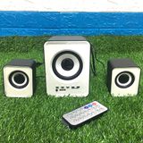  Bộ 3 Loa Máy Tính D-230 Hỗ Trợ Bluetooth, USB, thẻ nhớ, jack 3.5 -dc4032 