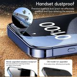  Kính Cường Lực iphone tự hút bụi chống nhìn trộm có kèm khung tự dán ,bảo vệ màng loa thế hệ mới 