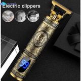  Bộ tông đơ cắt tóc T9 có thể sạc lại, màn hình hiển thị pin- máy cạo râu mini 