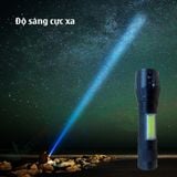 Full Hộp Đèn Pin MINI Siêu Sáng Cao Cấp Có Zoom Xa Gần -dc4666 