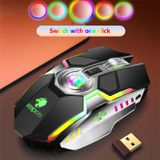  Chuột không dây chuyên GAME  Sạc Pin - Kepos G80 / YINDIAO A5 Led RGB Led 7 màu - CỰC ĐỘC - Tặng lót chuột -DC3947 