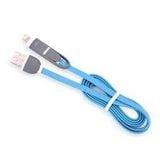  Cáp sạc USB tích hợp 2 đầu cắm jack Micro USB và Lightning gọn gàng tiện dụng -DC1209 
