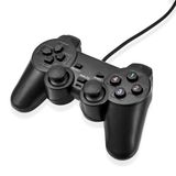  Tay cầm chơi game cho PC/Laptop, PS2, PS3 cổng USB đen (có gạt Analog và có rung) - dc2538 