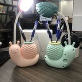  Đèn bàn LED tích điện có giá để điện thoại cổng sạc USB đèn học chống cận 