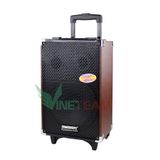  Loa kéo karaoke temeisheng, loa kẹo kéo Q10S thùng gỗ, bass 2,5 tấc hát, nghe nhạc hay tặng kèm 2 micro không dâ -DC4088 