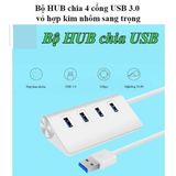  Bộ HUB chia 4 cổng USB 3.0 vỏ hợp kim nhôm sang trọng -DC3617 
