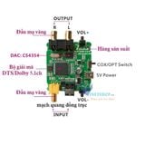  Thiết bị chuyển đổi Converter Quang sang âm thanh cao cấp DAC220 Coaxial to Audio R/F -dc3673 